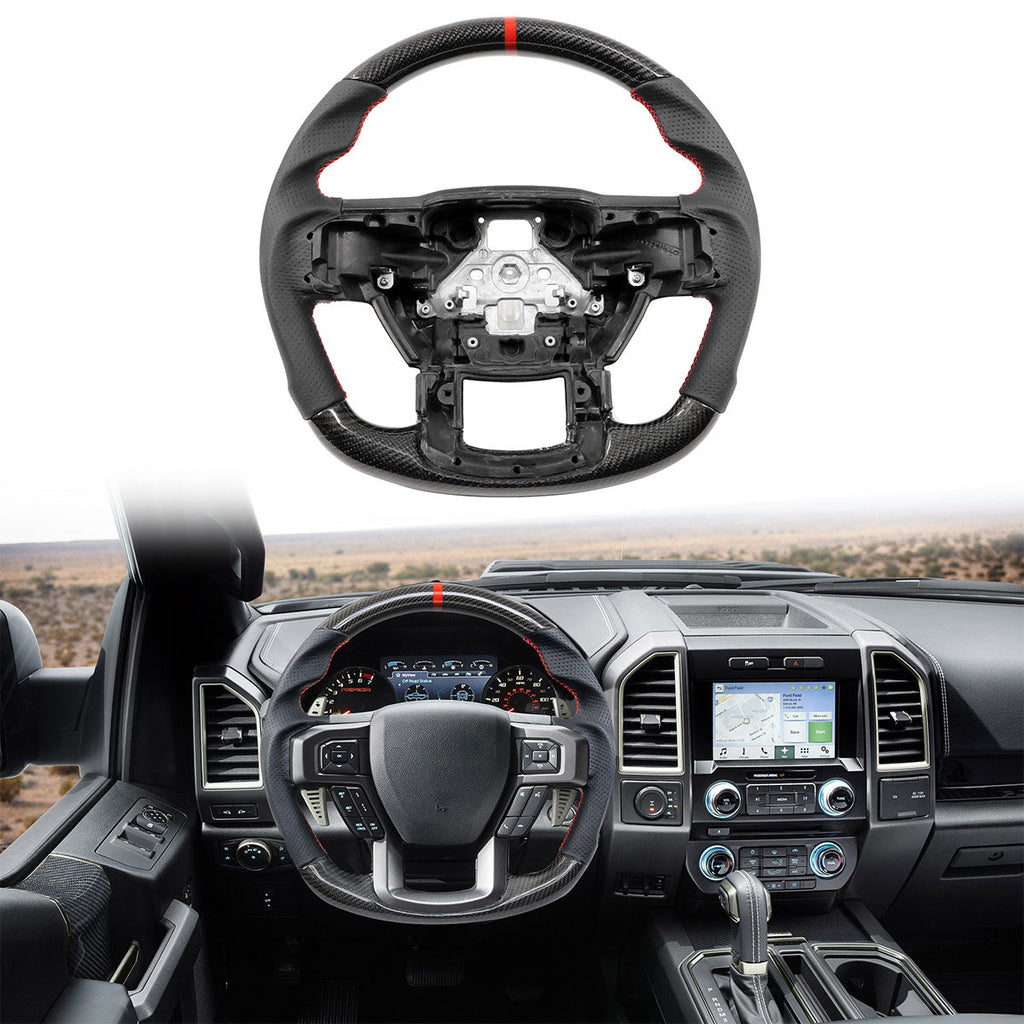 2015-2020 Ford F-150 Steering Wheel Carbon Fiber