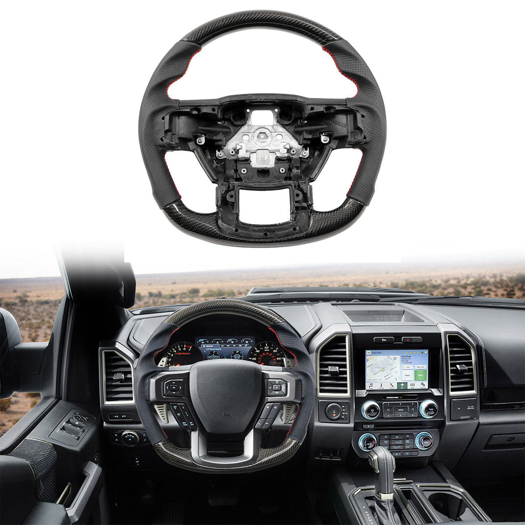 2015-2020 Ford F-150 Steering Wheel Carbon Fiber