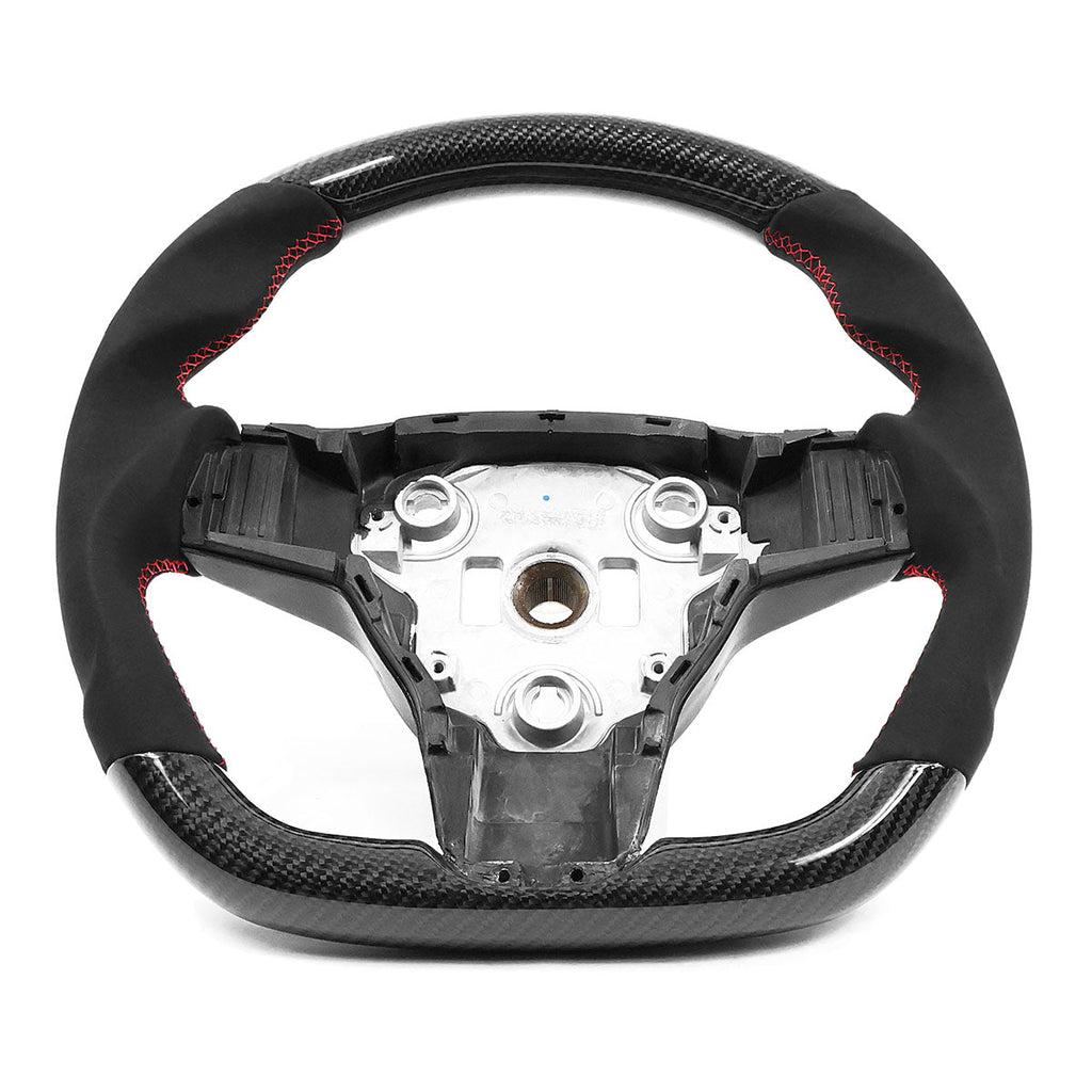 2017-2023 Tesla 3 Y Carbon Fiber Steering Wheel