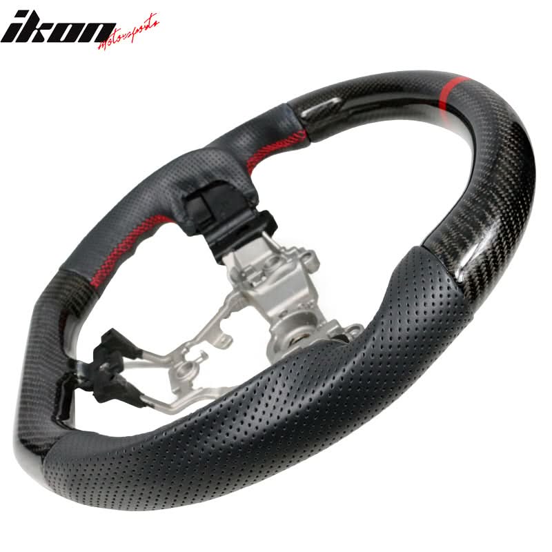 2015-2021 Subaru WRX & STI Steering Wheel Matte CF + Perf Leather