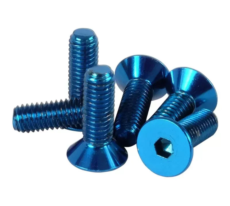 NRG Steering Wheel Screw Kit Upgrade Blue Conical