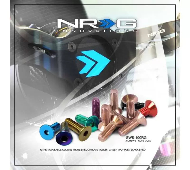 NRG Steering Wheel Screw Kit Upgrade Neochrome Conical