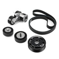 BMW N54 Engine Drive Belt Tensioner & Idler Pulley Kit with Billet Aluminium Power Steering Pulley for E82 / E88 135i & E90 / E91 / E92 / E93 335i / 335xi 2007 - 2010