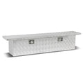 Universal Truck Crossover Tool Box with Lock Aluminum 63x12x14