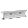 Aluminum Crossover Truck Tool Box with Lock - 69" x 12" x 15.5"