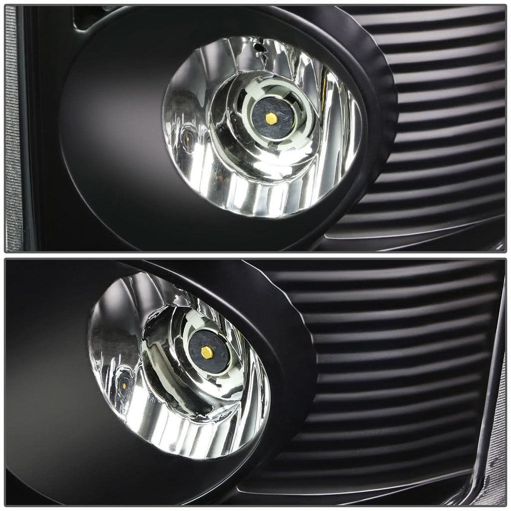02-06 Dodge Ram C-Bar U-Halo LED Tail Lights Black/Clear