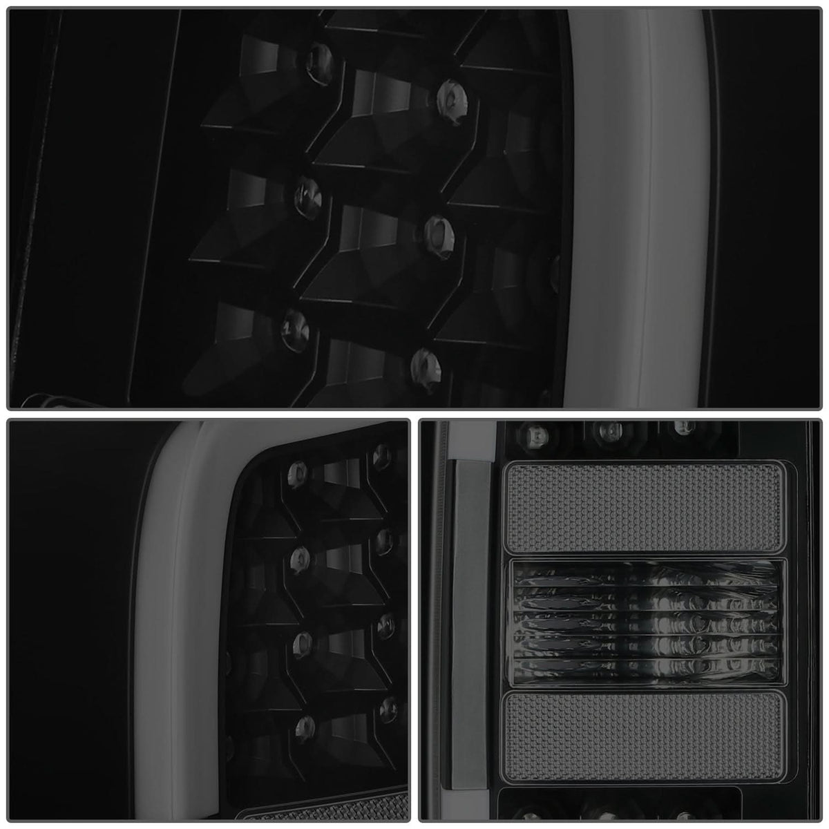 2015-2022 Chevrolet Colorado Black LED Tail Lights with Light Tube
