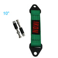 10 Inch Green Limit Straps Shock Suspension Webbing w/ Bolts&IKON Logo