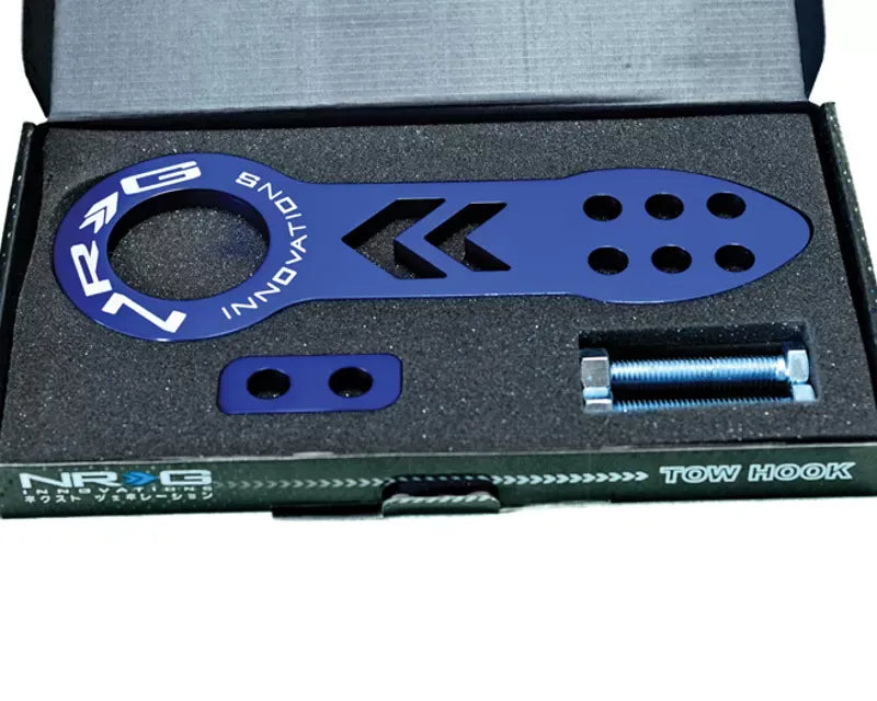 NRG Anodized Blue Front Tow Hook Universal
