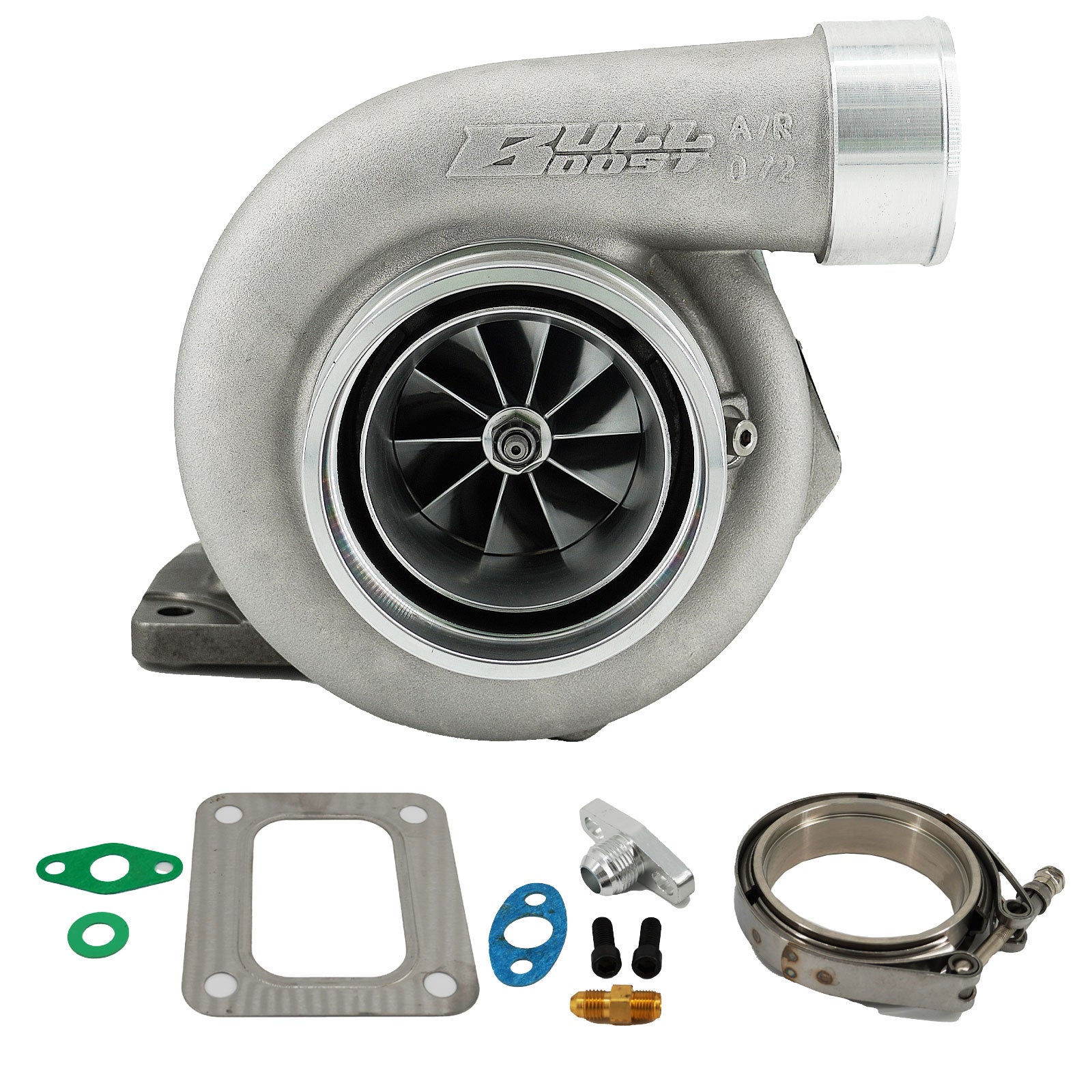 GT35 GTX3582 Billet Wheel Turbo .82 A/R T3 Vband Turbine Housing Anti-Surge 6262