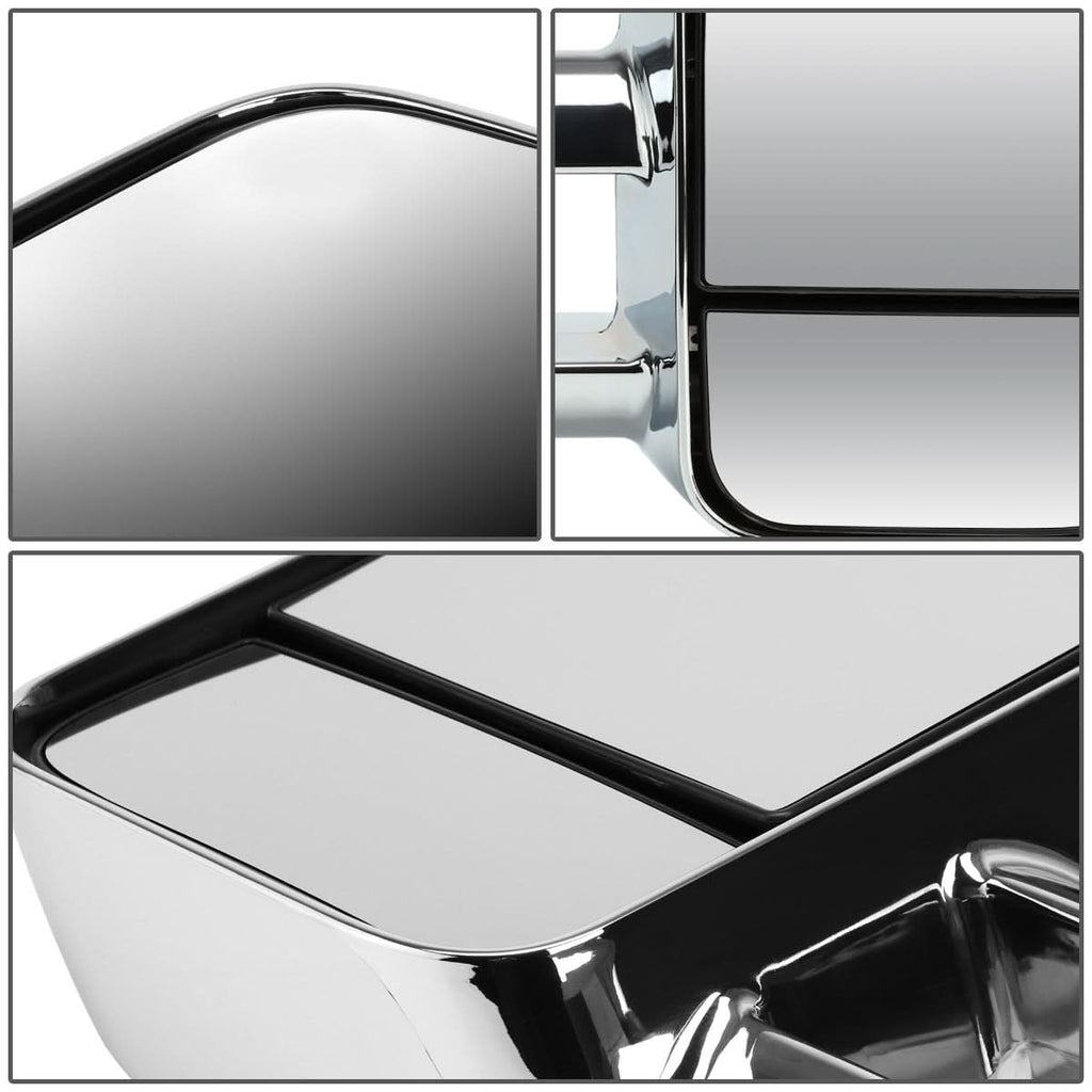 1997-2003 Ford F-150 Manual Towing Mirrors - Chrome Pair