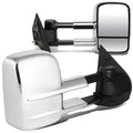 2007-2012 Chevrolet Silverado Towing Mirrors - Manual Chrome Pair