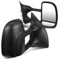 1999-2007 Ford F-250 F-350 F-450 F-550 Manual Towing Mirrors Pair