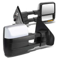 2004-2014 Ford F-150 Manual Heated Towing Mirrors - Chrome LED Amber