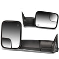 98-02 Dodge Ram Powered Heated Towing Mirrors - Black Pair