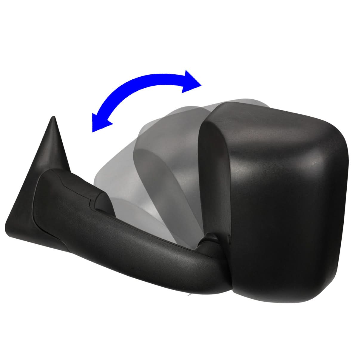 02-08 Dodge Ram 1500 / 03-09 Ram 2500 3500 Manual Towing Mirrors - Black