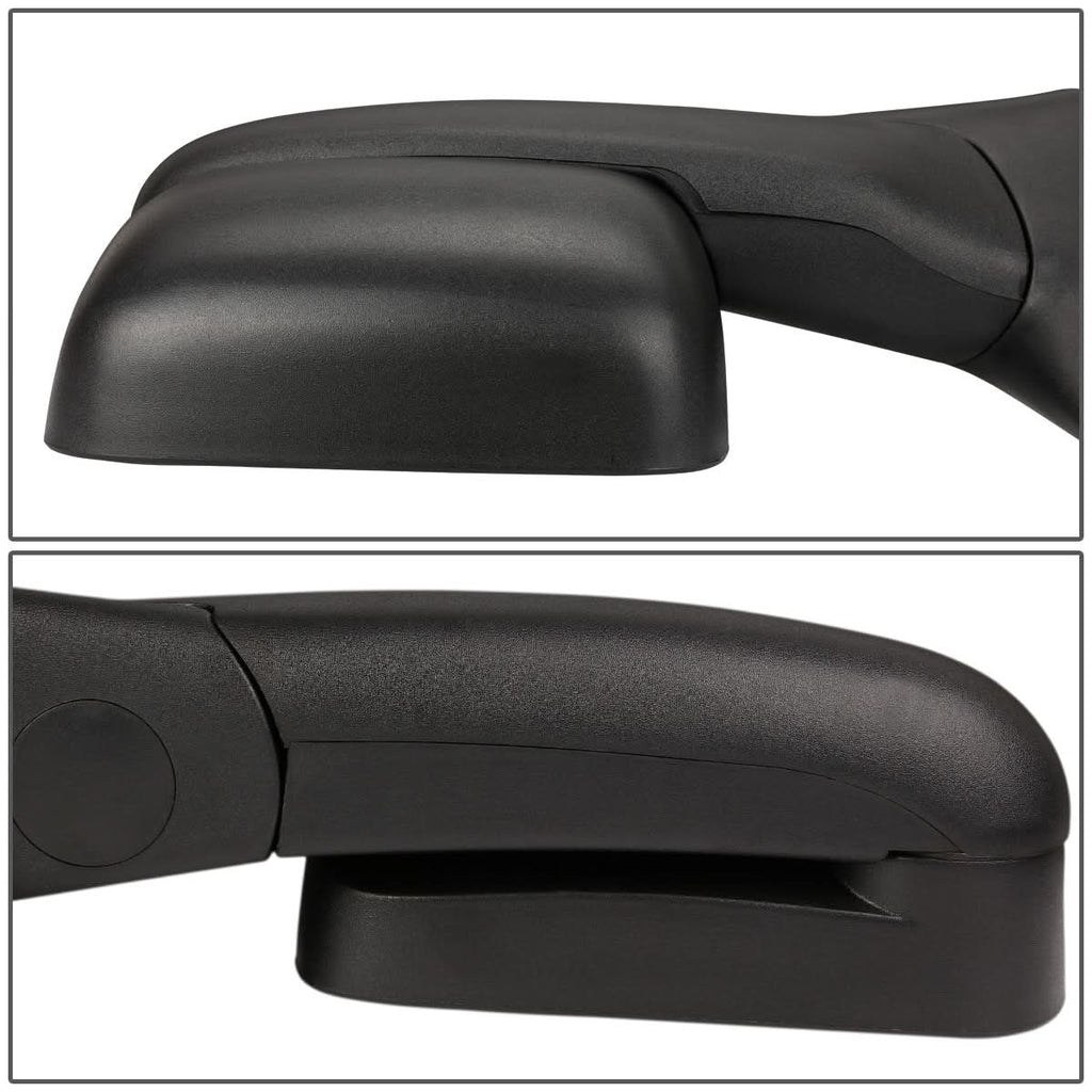 2002-2009 Dodge Ram Manual Towing Mirror - Left Side Black