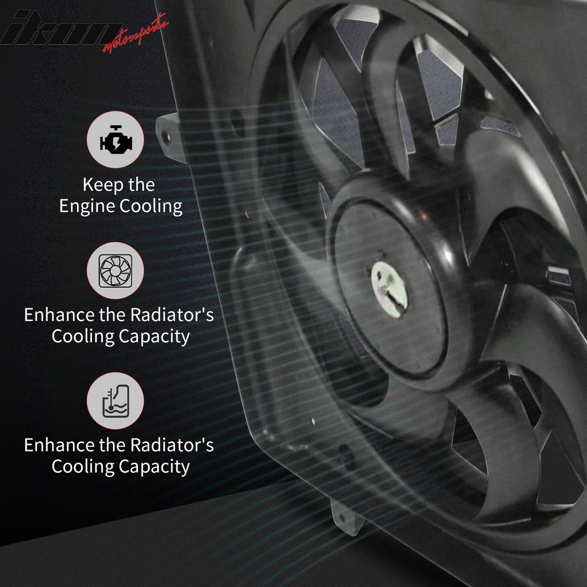 2012-2019 Nissan Versa Sedan 2014-2019 Versa Note 1.6L Cooling Fan