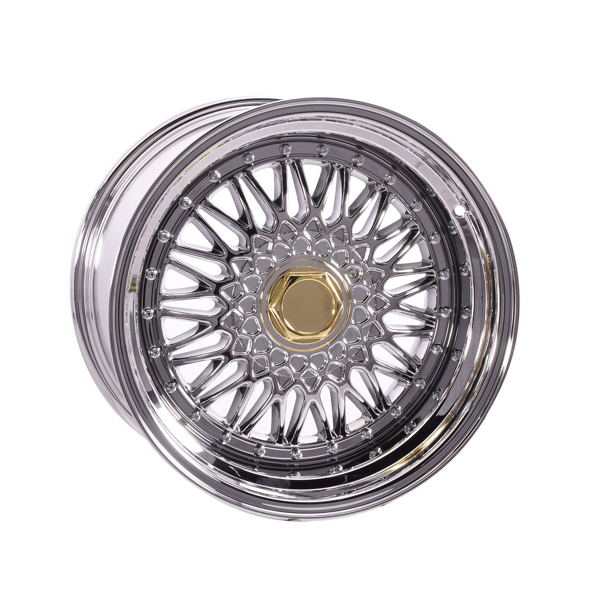 (4) 17X10 +25 5X100 / 5X114.3 Step Lip Deep Dish Mesh Wheels Rims
