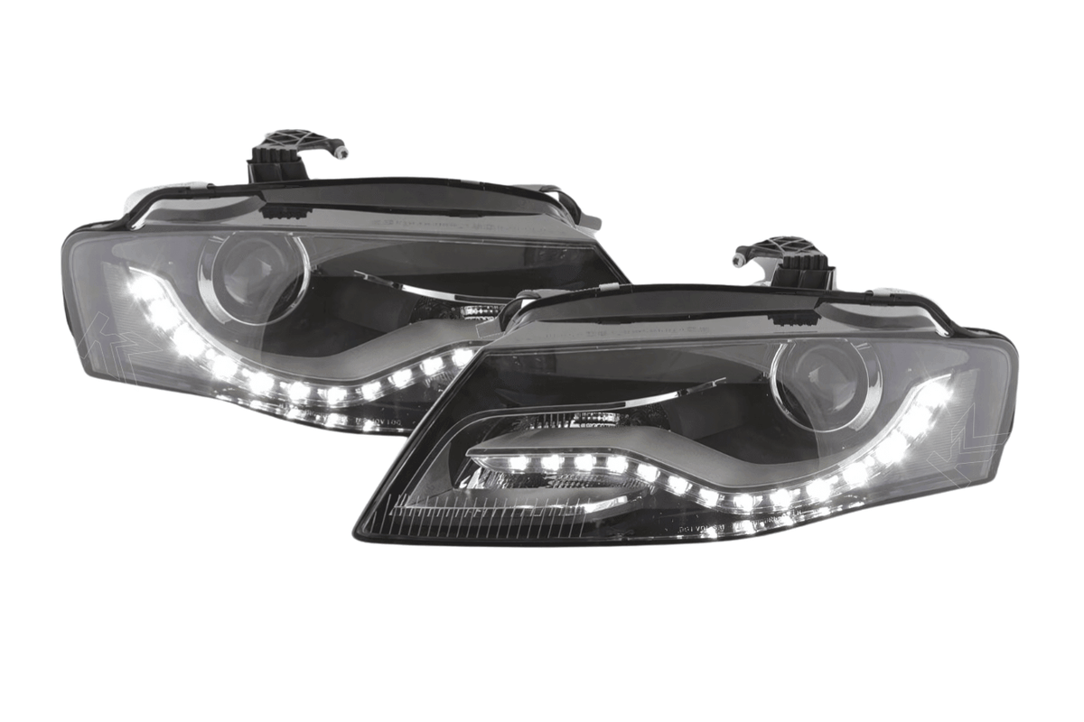 Audi A4 (B8/8K) OE+ Black Headlights - (2008-2011)