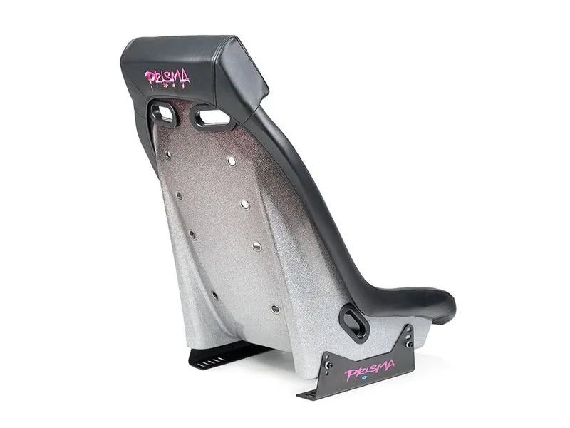 NRG GTS Retro Bucket Seat features Black PVC Leather, Black stitching