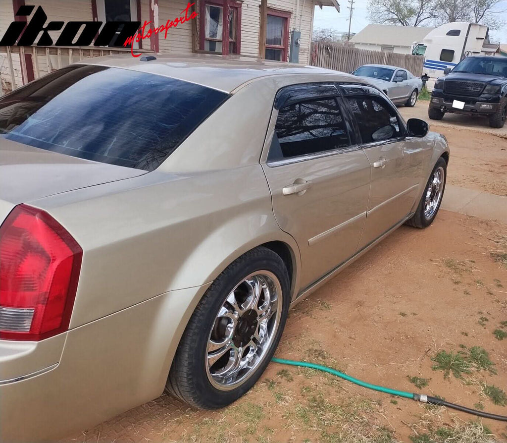 2005-2010 Chrysler 300 Slim Style Smoke Tinted Visor Window Acrylic