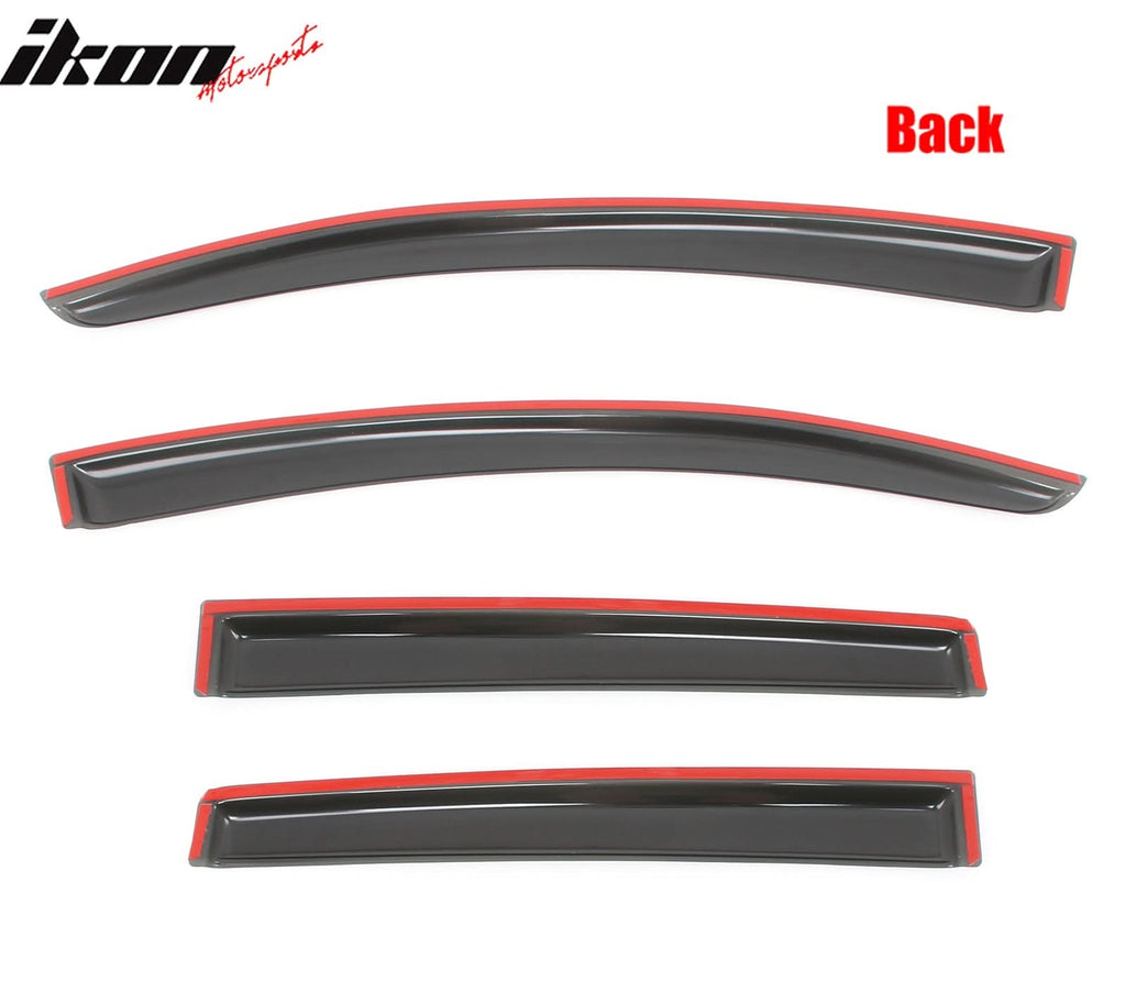 2013-2015 Chevy Spark Hatchback Sedan Acrylic Window Visors 4Pc Set