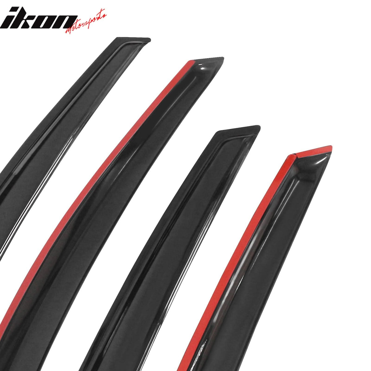 2012-2018 Ford Focus Tape on Window Visor Rain Guard Acrylic 4PC