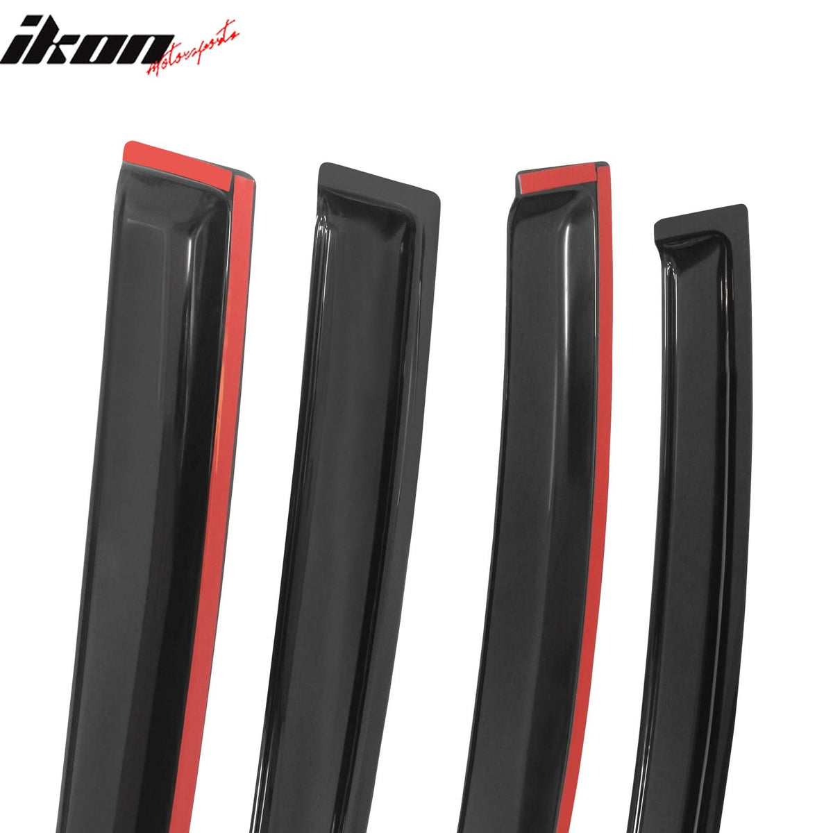 2012-2018 Ford Focus Tape on Window Visor Rain Guard Acrylic 4PC