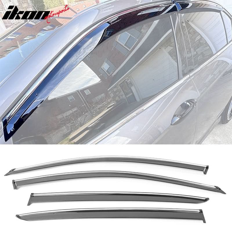 2013-2017 Honda Accord 4-Door Sedan Tape On Window Visors Rain Guard