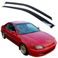 1992-1995 Honda Civic Coupe Hatchback Slim Smoke Window Visors Acrylic