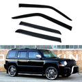 2007-2018 Jeep Patriot Tape on Visor Window Rain Guard Acrylic 4PC