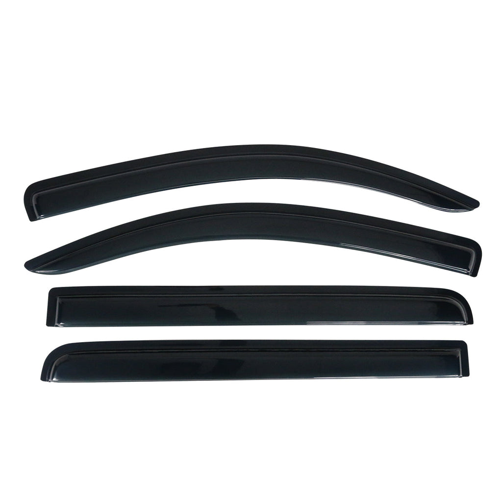 2007-2021 Toyota Tundra Crewmax Cab Tape On Smoke Tinted Visor Windows