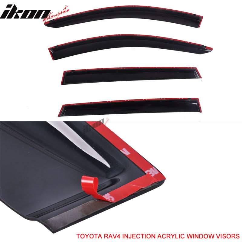 Fits 13-18 Toyota RAV4 Acrylic Window Visors
