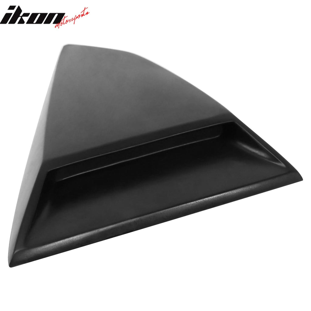 2016-2024 Chevy Camaro Unpainted Black Quarter Window Louvers Cover PU
