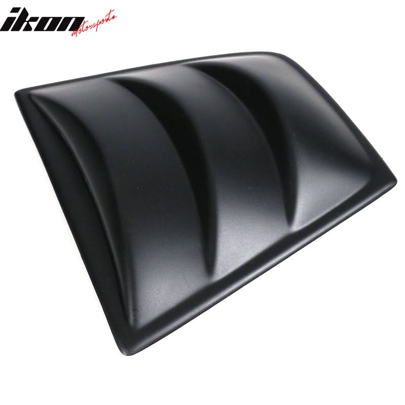 2011-2023 Dodge Charger V3 Style Matte Black PP Window Louver Scoops