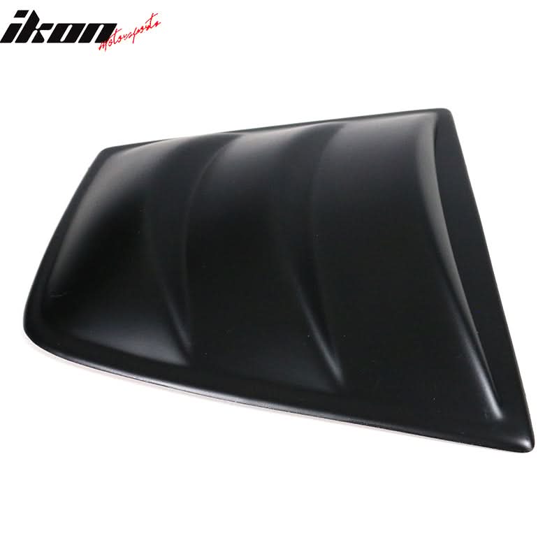 2011-2023 Dodge Charger V3 Style Matte Black PP Window Louver Scoops