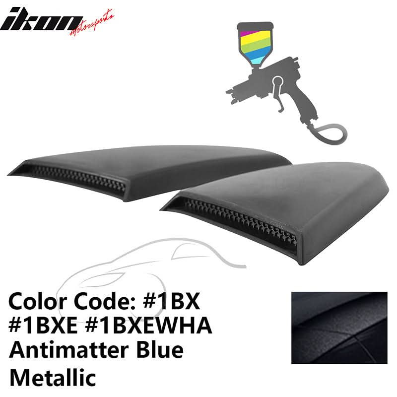 2015-2023 Mustang R Style Side Quarter Window Louver PU Painted