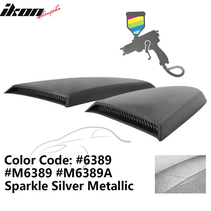 2015-2023 Mustang R Style Side Quarter Window Louver PU Painted