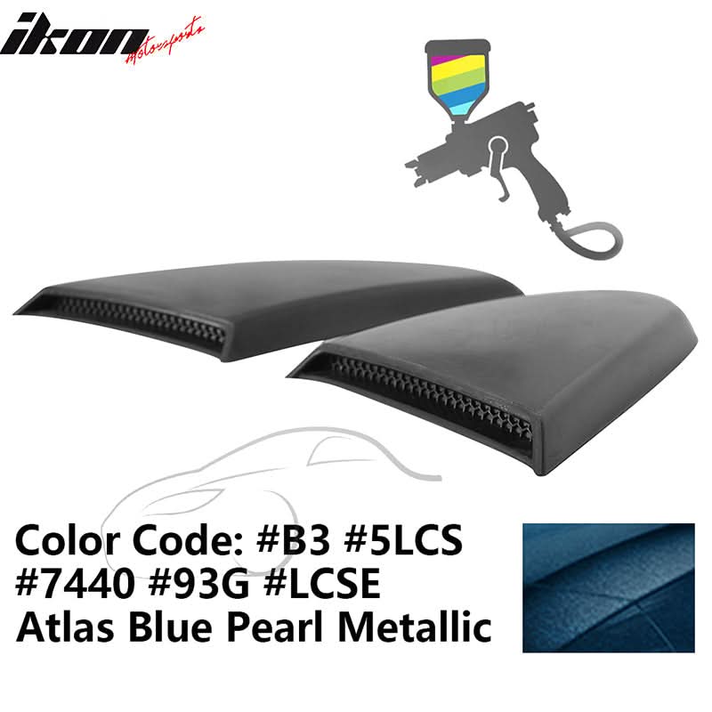 2015-2023 Mustang R Style Side Quarter Window Louver PU Painted