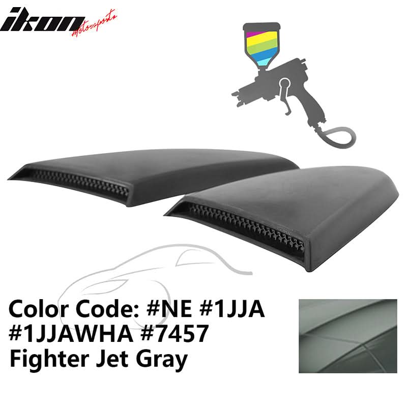 2015-2023 Mustang R Style Side Quarter Window Louver PU Painted