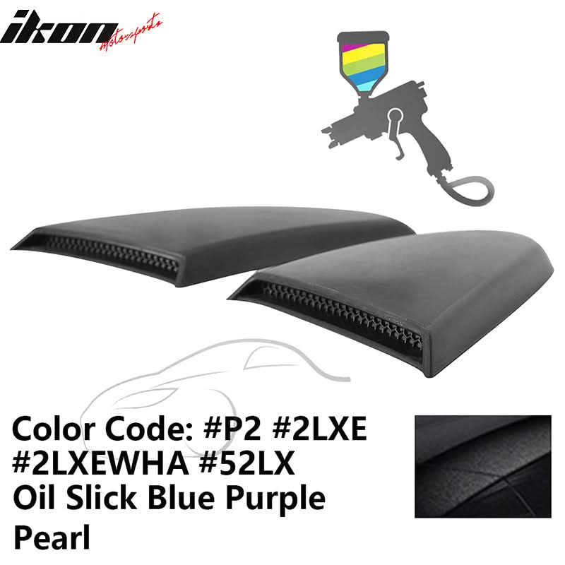 2015-2023 Mustang R Style Side Quarter Window Louver PU Painted