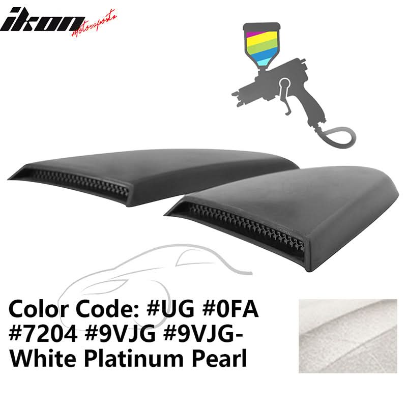 2015-2023 Mustang R Style Side Quarter Window Louver PU Painted