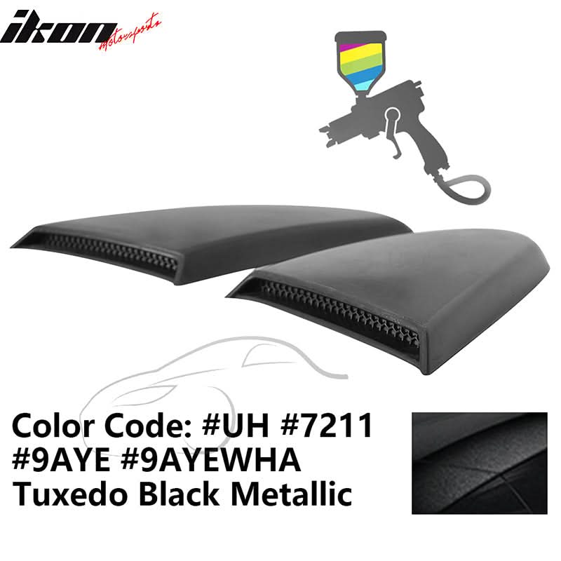2015-2023 Mustang R Style Side Quarter Window Louver PU Painted