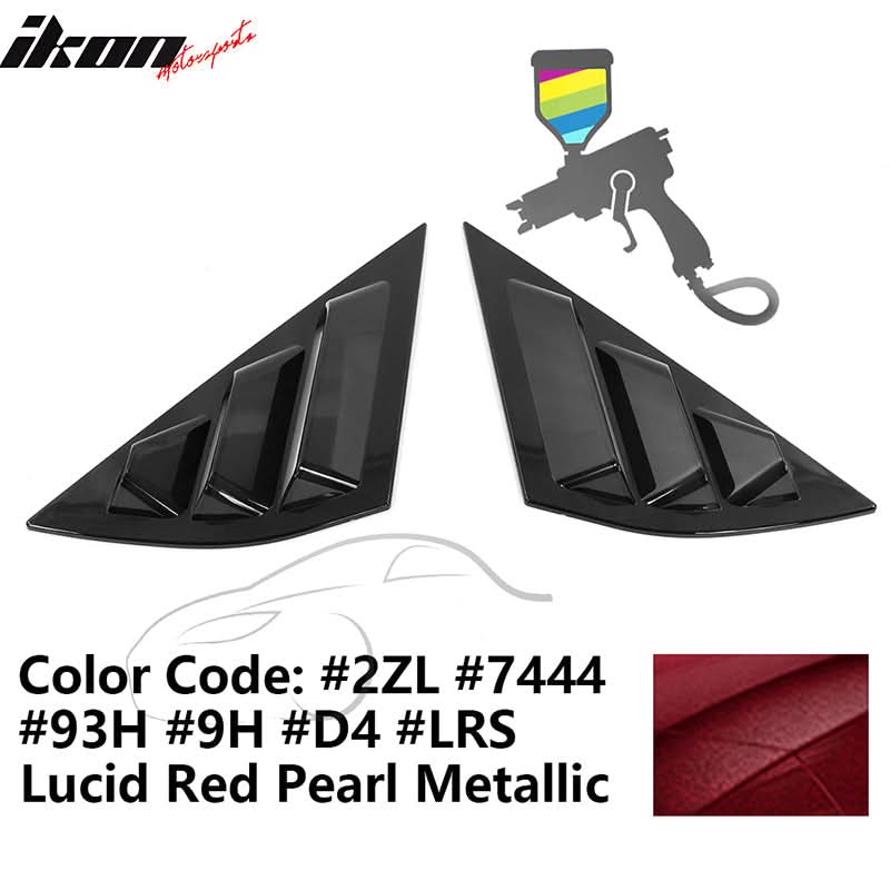 2021-2023 Ford Mustang Mach-E Window Louvers 3 Vent PC Painted