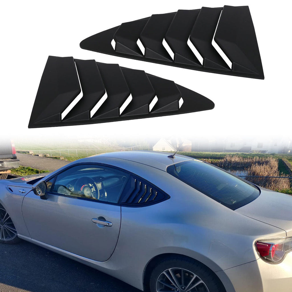 2013-2020 Subaru BRZ IKON Style Rear Window Louver Guard ABS