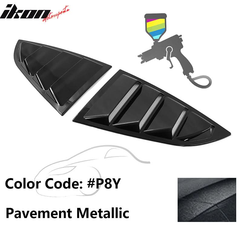2022-2025 Subaru BRZ Toyota GR86 2DR IKON Style Window Louver PC