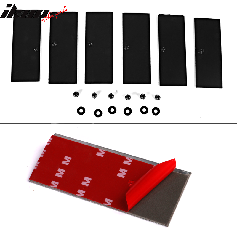 2015-2023 Ford Mustang Vintage Matte Black Rear Window Louver ABS
