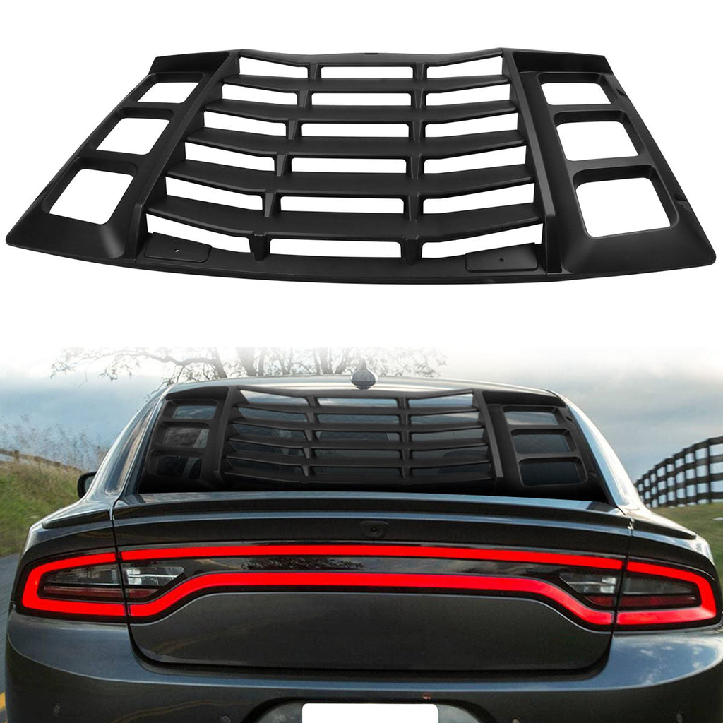 2011-2023 Dodge Charger IKON ABS Rear Window Louver 3PCS