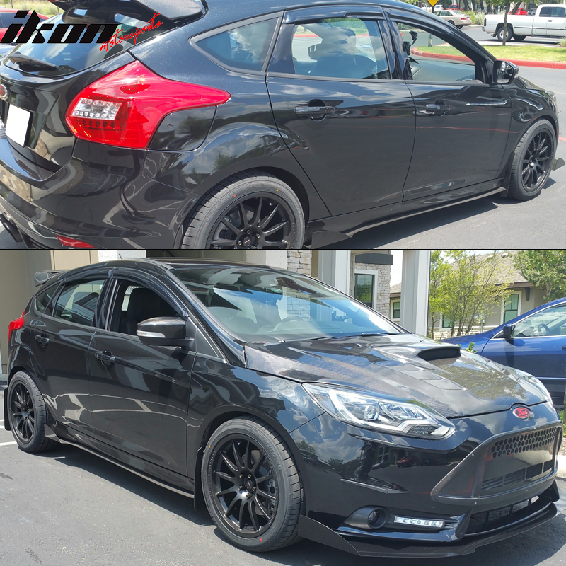 2012-2018 Ford Focus Acrylic 4PC Tape On Window Visors Rain Guard Vent